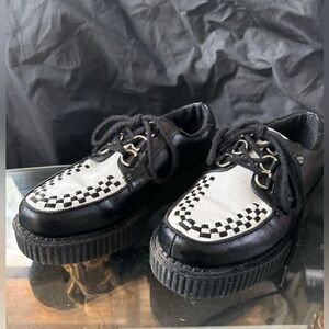 Anarchic Unisex-Adult Creepers, Black & White m-6/w-8